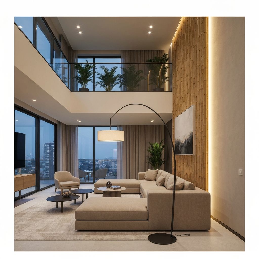 Double-height living room